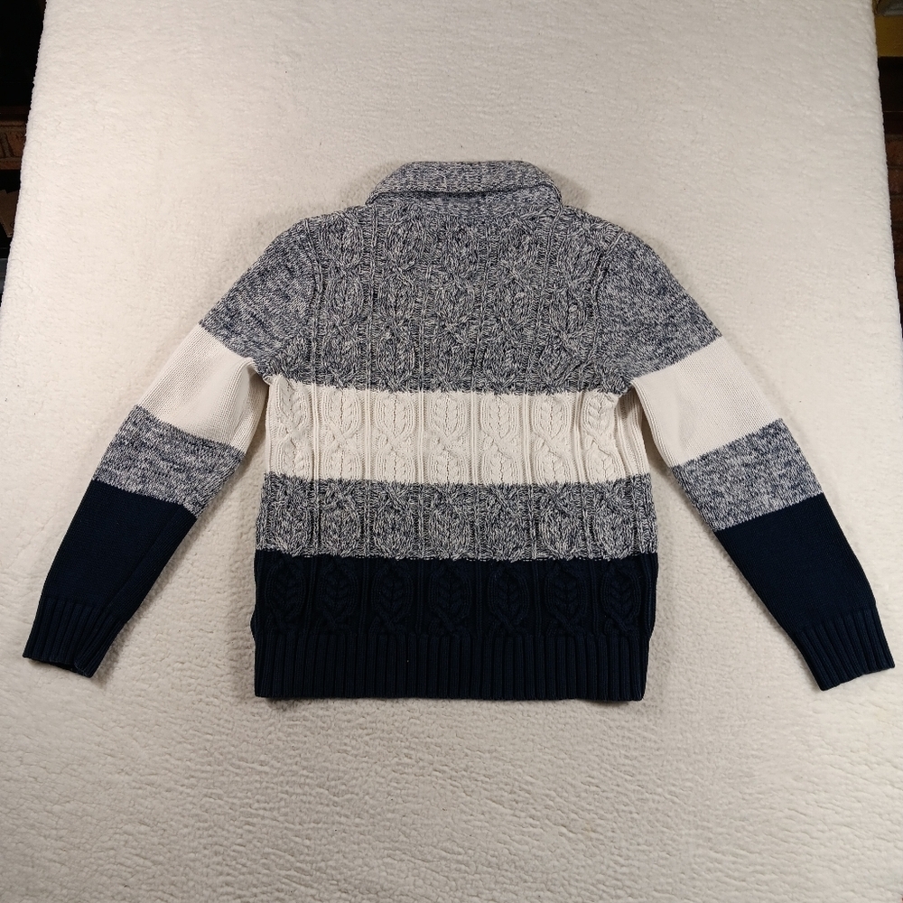 Tommy Hilfiger Sweater Mens Large Shawl Neck Cardigan Chunky Knit HeavyWeight - Picture 7 of 11